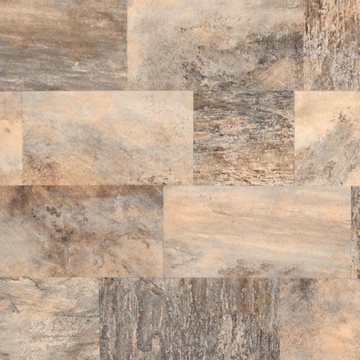 Haogenplast 3D StoneTile zwembadfolie Golden - 1,65 x 25m