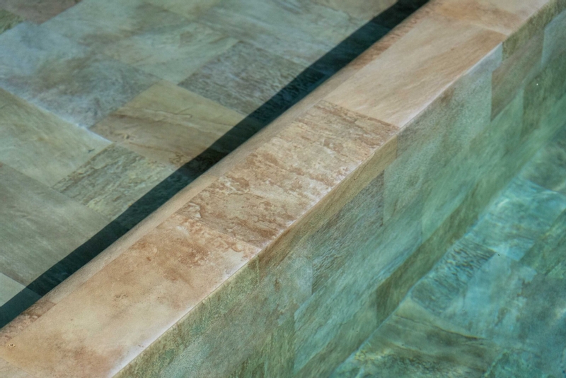 Haogenplast 3D StoneTile zwembadfolie Golden - 1,65 x 25m