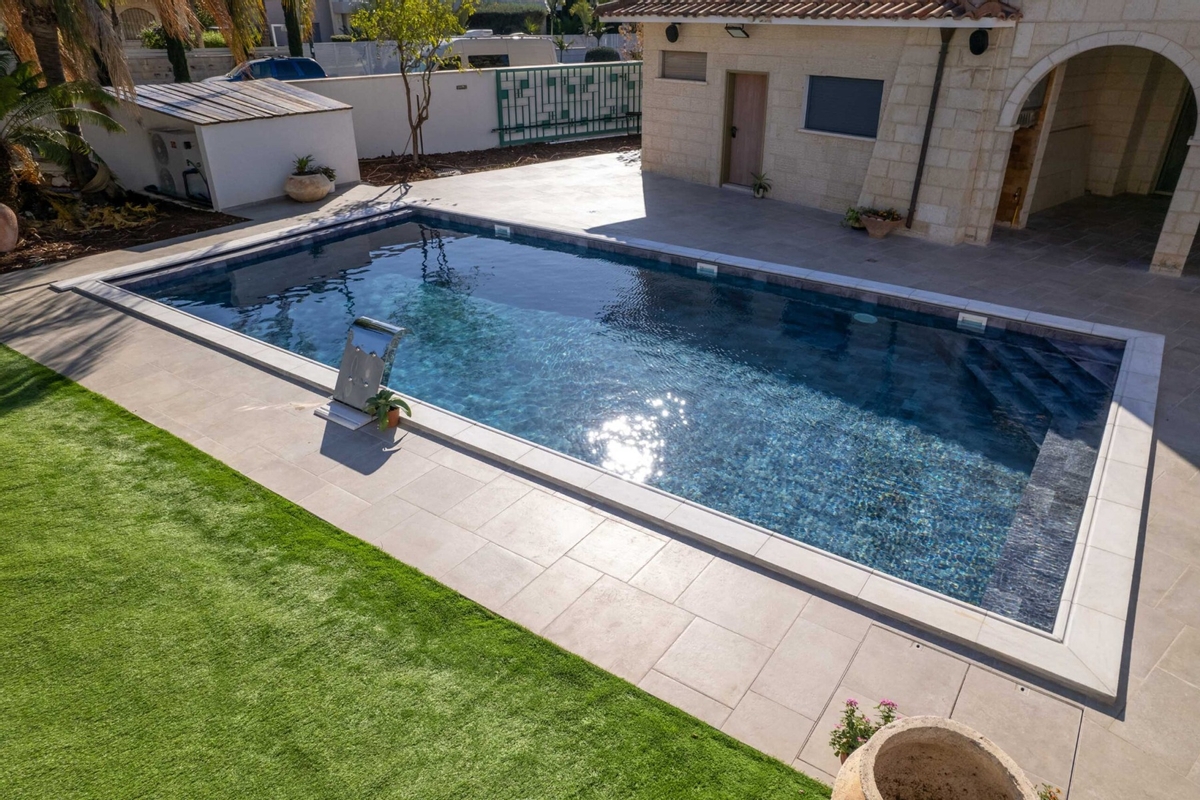 Haogenplast 3D StoneTile zwembadfolie Grey - 1,65 x 25m