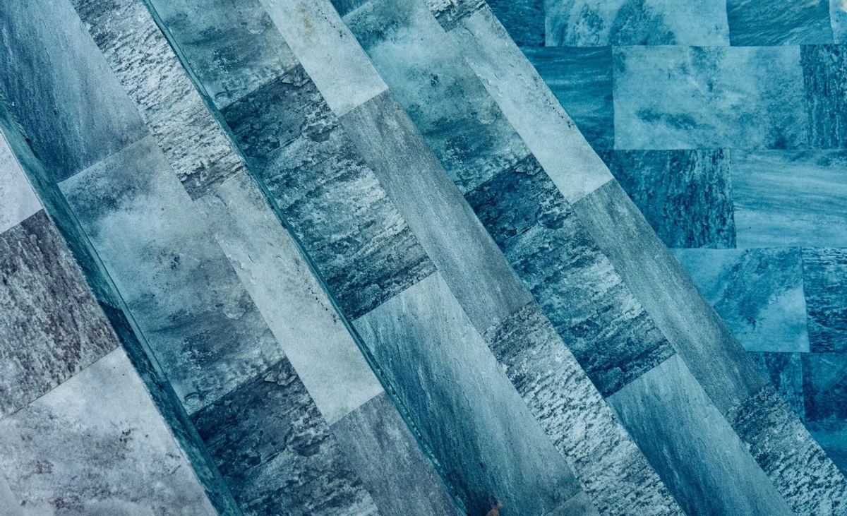 Haogenplast 3D StoneTile zwembadfolie Grey - 1,65 x 25m