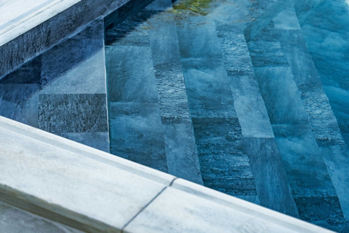 Haogenplast 3D StoneTile zwembadfolie Grey - 1,65 x 25m