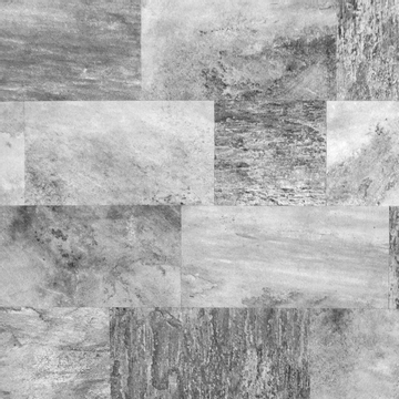 Haogenplast 3D StoneTile zwembadfolie Grey - 1,65 x 25m