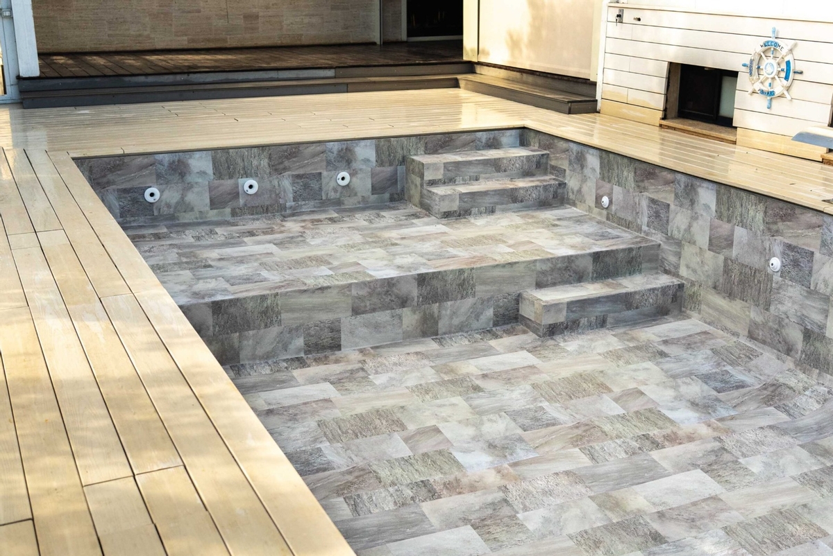 Haogenplast 3D StoneTile zwembadfolie Elegance - 1,65 x 25m