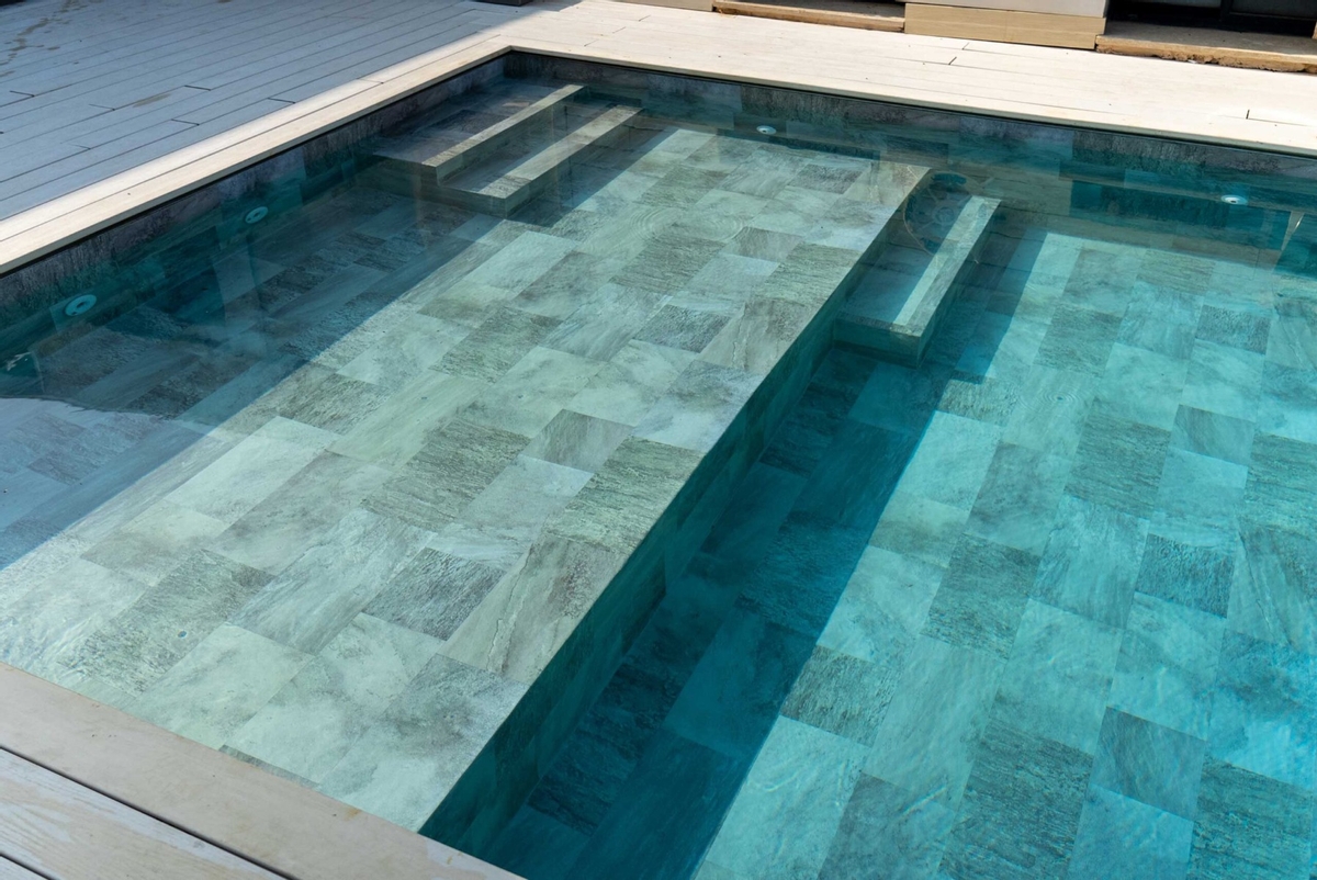 Haogenplast 3D StoneTile zwembadfolie Elegance - 1,65 x 25m