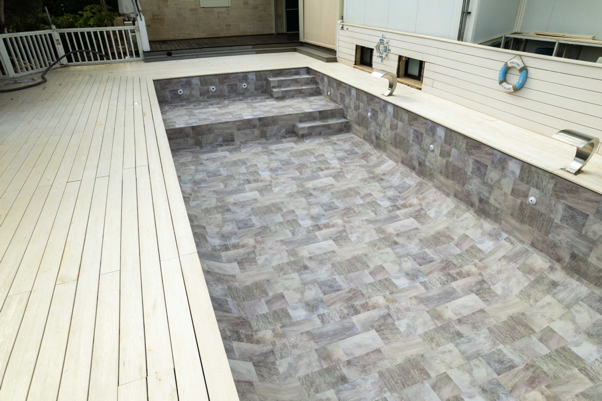 Haogenplast 3D StoneTile zwembadfolie Elegance - 1,65 x 25m