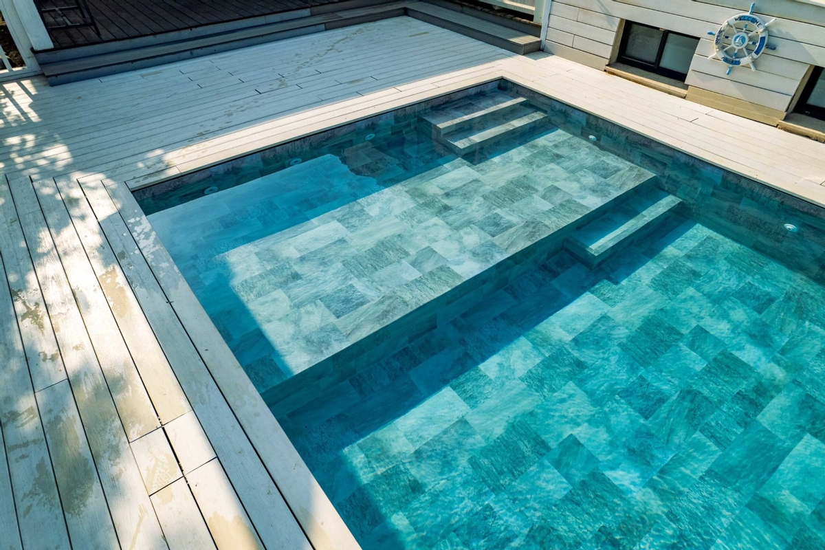 Haogenplast 3D StoneTile zwembadfolie Elegance - 1,65 x 25m