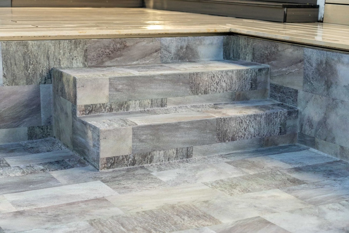 Haogenplast 3D StoneTile zwembadfolie Elegance - 1,65 x 25m