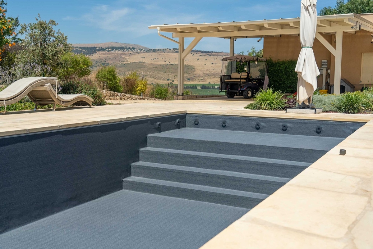 Haogenplast 3D StoneFlex zwembadfolie Bazelet - 1,65 x 25m