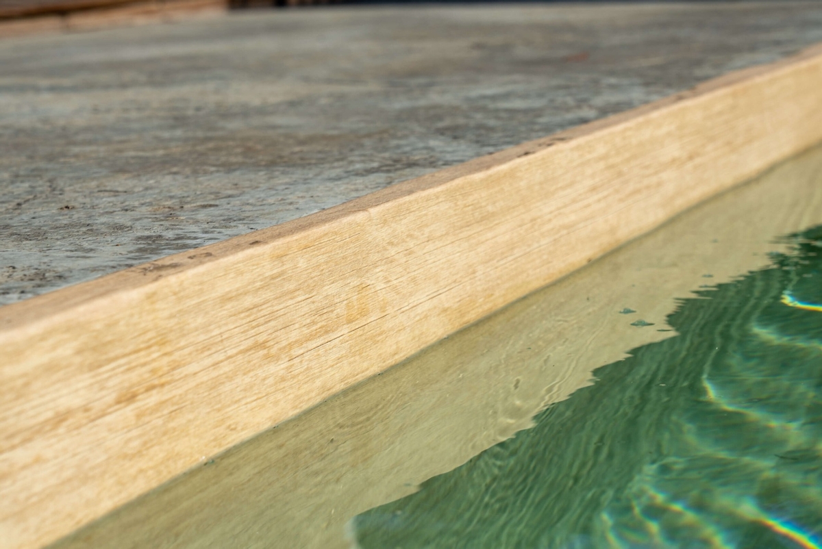 Haogenplast 3D Larch zwembadfolie Nature - 1,65 x 25m