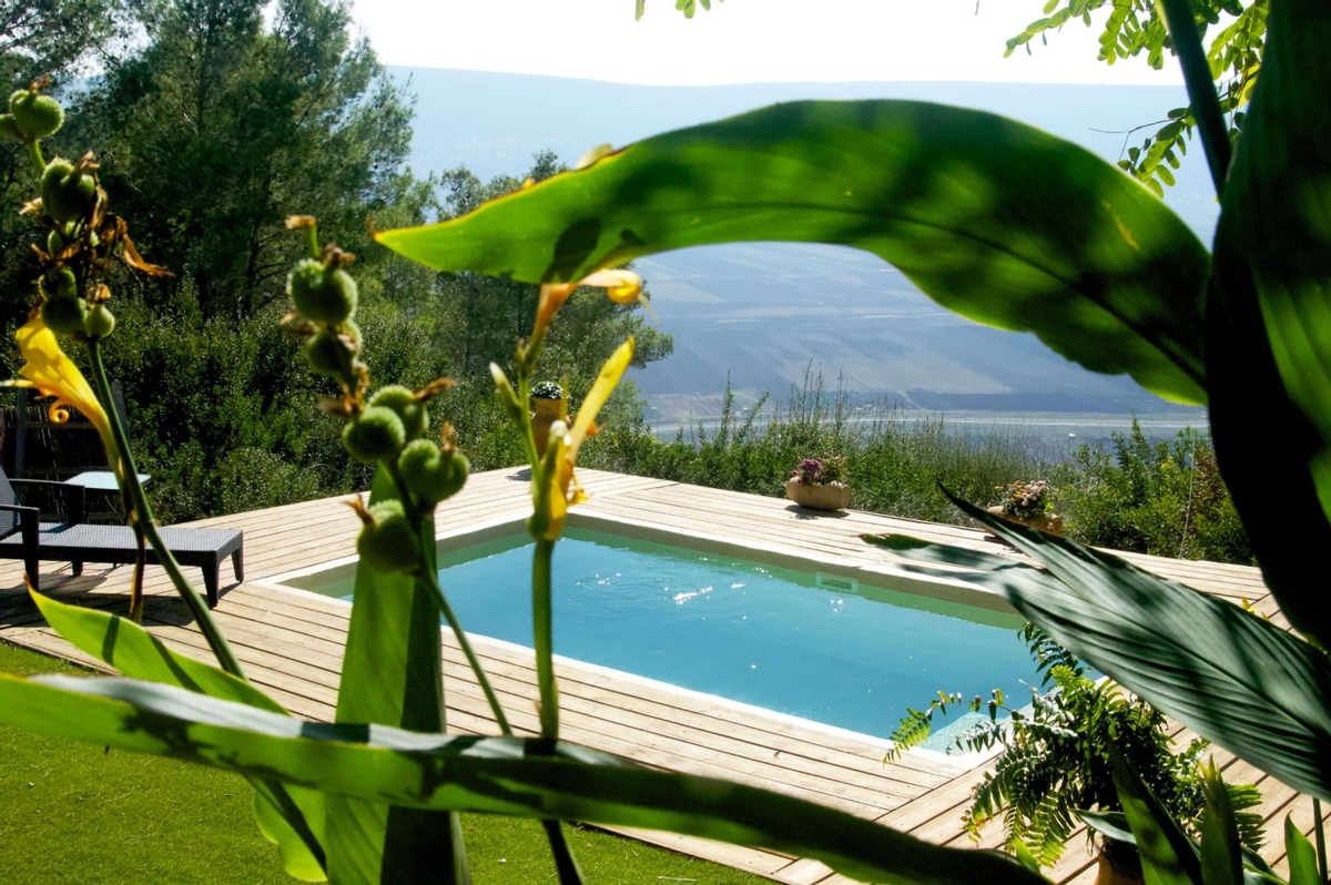 Haogenplast 3D Larch zwembadfolie Nature - 1,65 x 25m