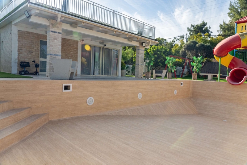 Haogenplast 3D Larch zwembadfolie Nature - 1,65 x 25m