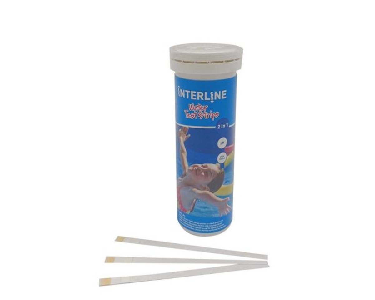 Interline 2 in 1 teststrips (chloor en pH)