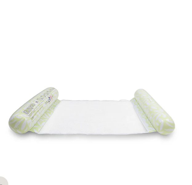 Swim Essentials opblaasbare waterhangmat matcha groen