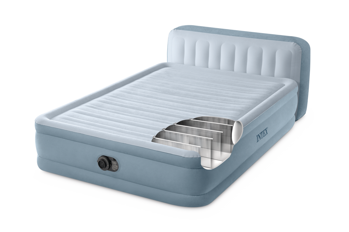 Intex Plush Headboard luchtbed - Queensize (152 cm)