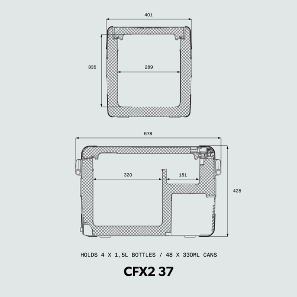 Dometic CFX2 37 compressor koelbox - 37 liter