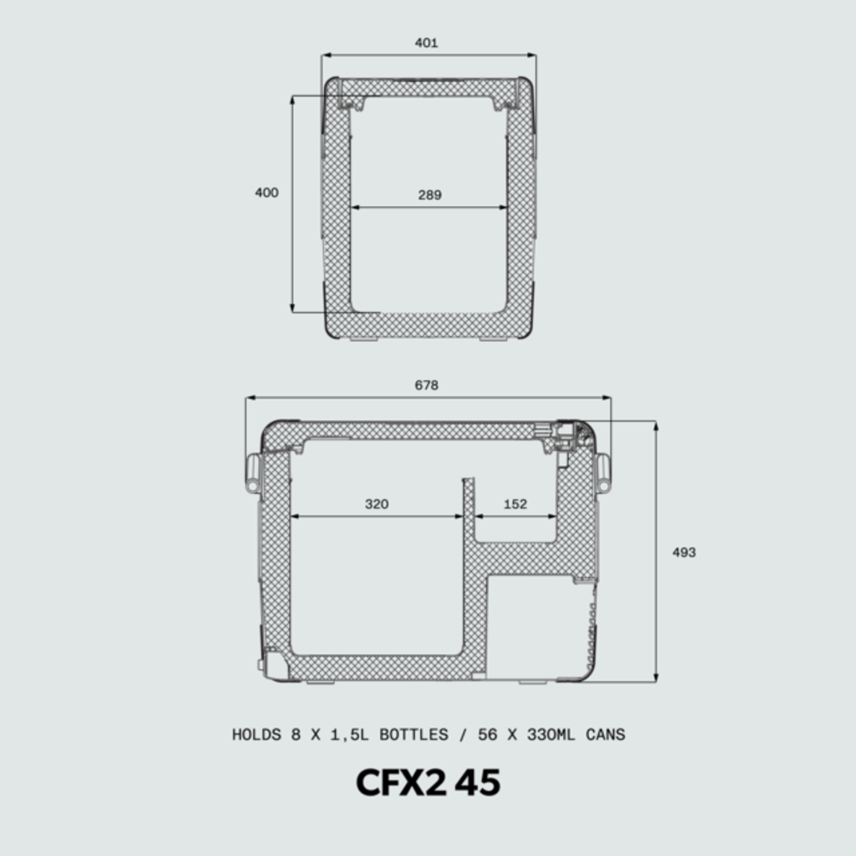 Dometic CFX2 45 compressor koelbox - 45 liter