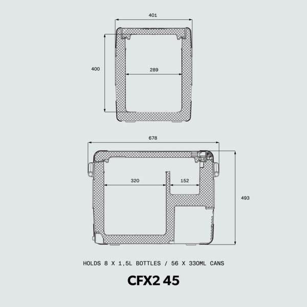 Dometic CFX2 45 compressor koelbox - 45 liter