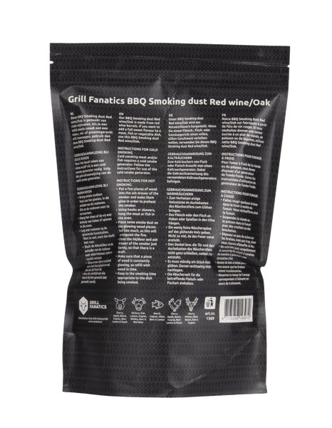 Grill Fanatics rookmot - Red Wine/Oak