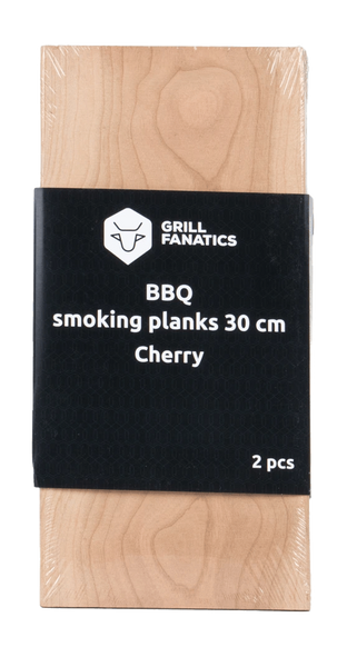 Grill Fanatics rookplankjes cherry 30 cm - 2 stuks