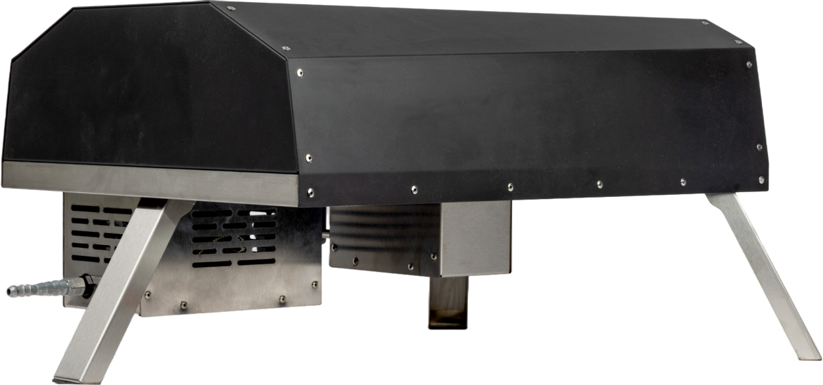 BASTE pizzaoven gas met draaiende pizzasteen - RVS