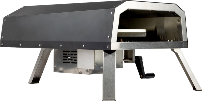 BASTE pizzaoven gas met draaiende pizzasteen - RVS