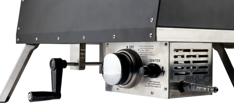 BASTE pizzaoven gas met draaiende pizzasteen - RVS