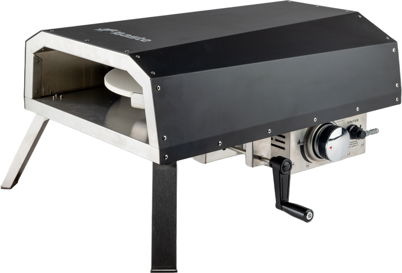 BASTE pizzaoven gas met draaiende pizzasteen - RVS