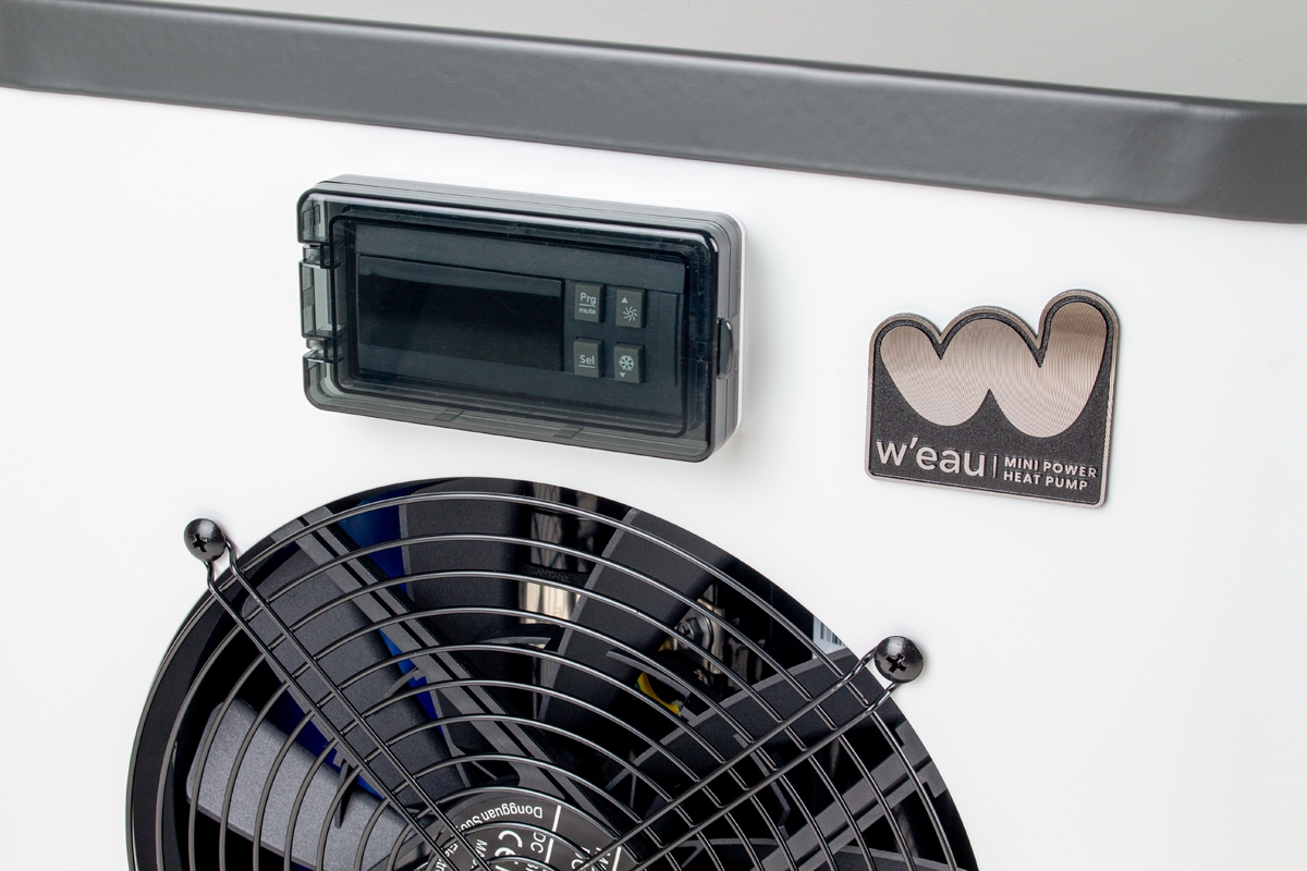 W'eau Mini Power 4kW zwembad warmtepomp - display