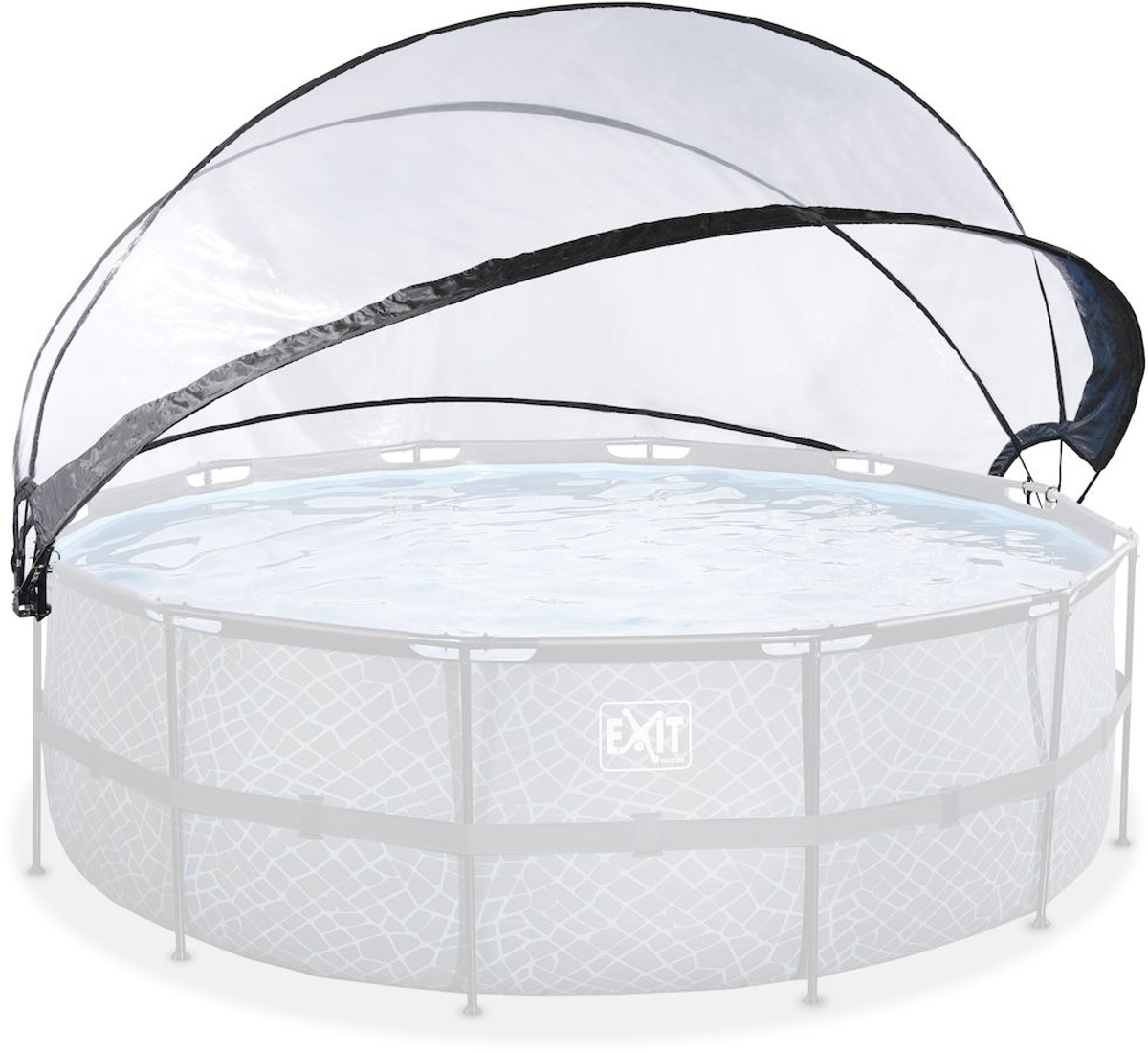 Exit zwembadoverkapping ECO rond 427 cm - universeel