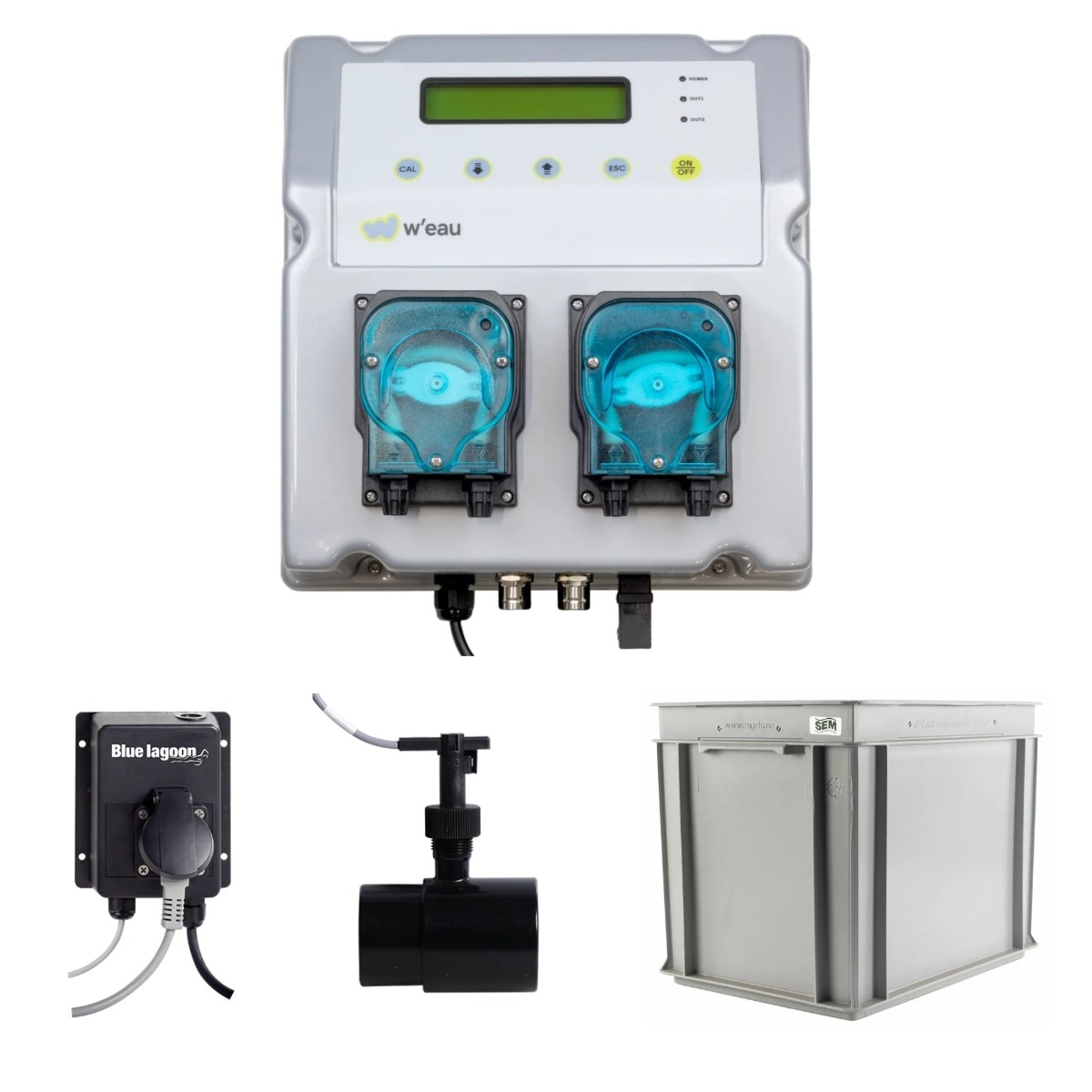W'eau Compact Pool automatisch ph- en redox regeling - set