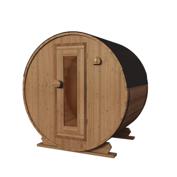 Thermowood elektrische barrelsauna  - 140 cm