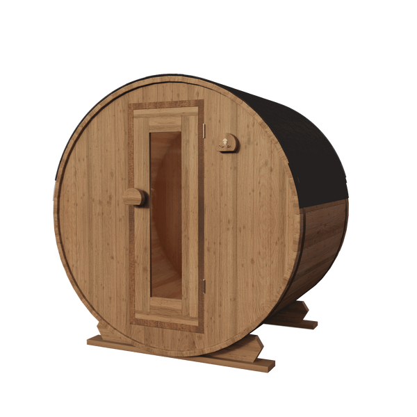Thermowood elektrische barrelsauna - 140 cm