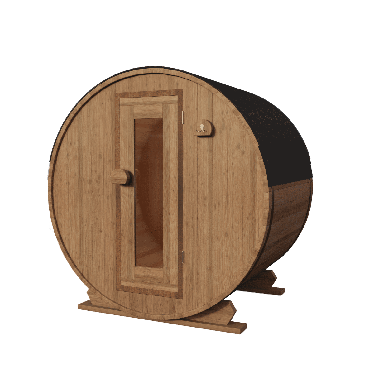 Thermowood elektrische barrelsauna - 140 cm