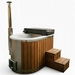 Houtgestookte hottub Intern - ovaal - 2 personen - Wit