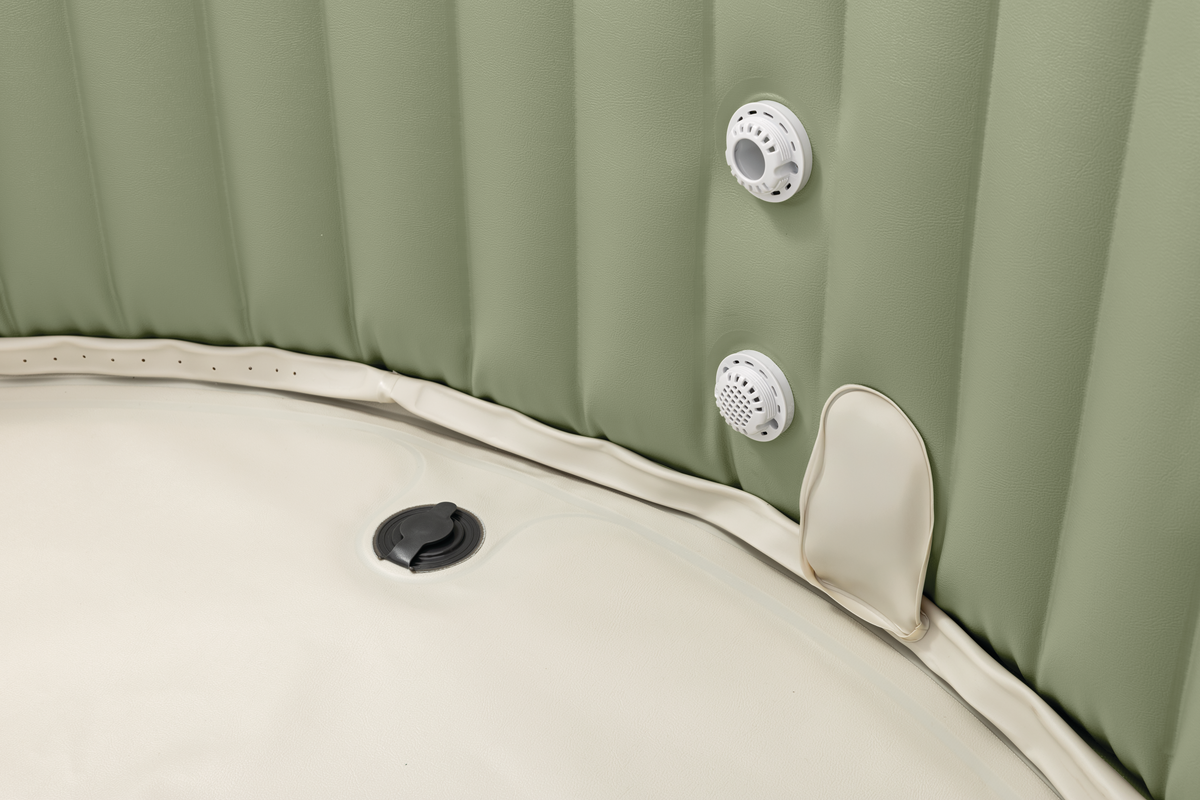 Intex Pure Spa Bubble massage Olive Green opblaasbare spa - 4 persoons