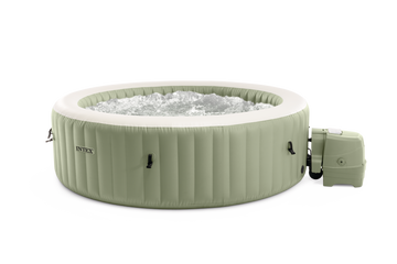 Intex Pure Spa Bubble massage Olive Green opblaasbare spa - 4 persoons