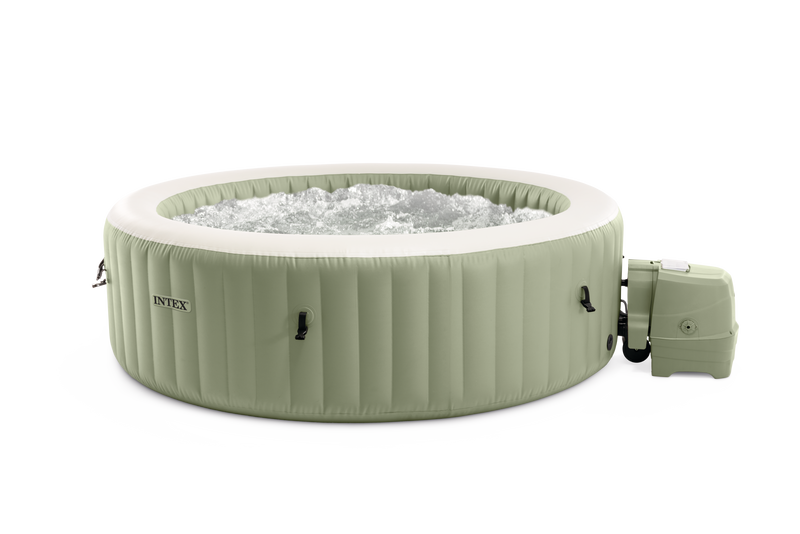 Intex Pure Spa Bubble massage Olive Green opblaasbare spa - 4 persoons