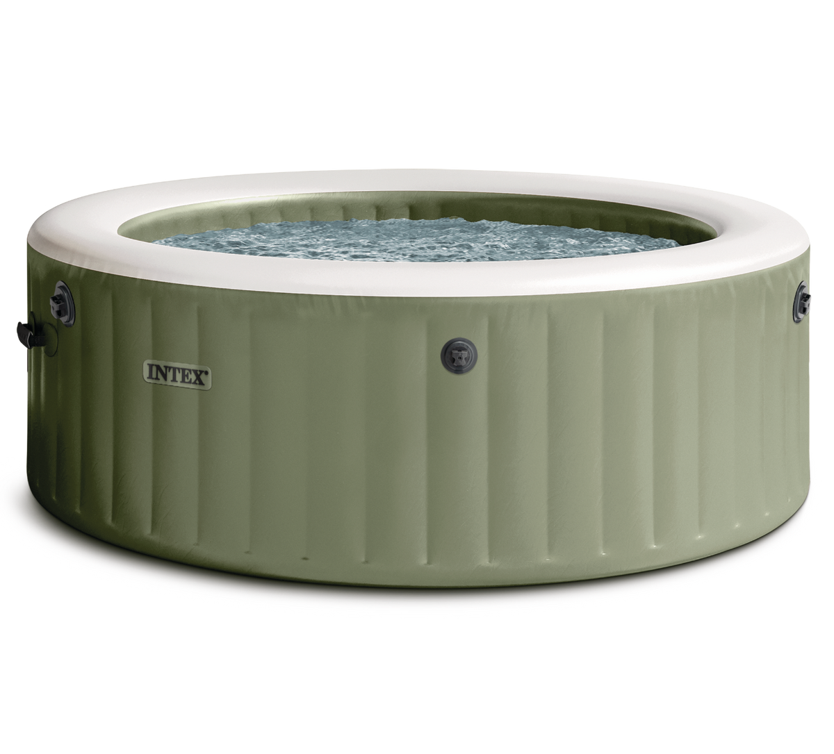 Intex Pure Spa Bubble massage Olive Green opblaasbare spa - 6 persoons