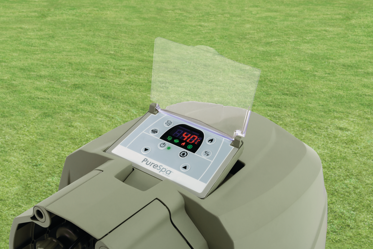 Intex Pure Spa Bubble massage Olive Green opblaasbare spa - 6 persoons