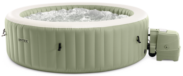 Intex Pure Spa Bubble massage Olive Green opblaasbare spa - 6 persoons