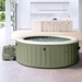 Intex Pure Spa Bubble massage Olive Green opblaasbare spa - 6 persoons