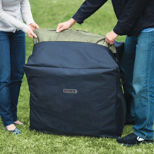 Intex Pure Spa Bubble massage Olive Green opblaasbare spa - 6 persoons