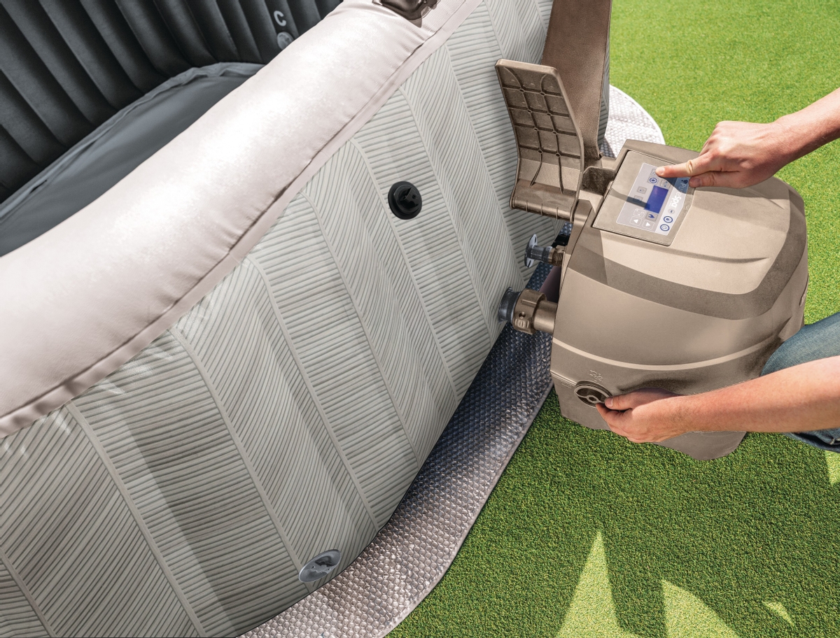 Intex Pure Spa Chevron Deluxe opblaasbare spa - 4 persoons