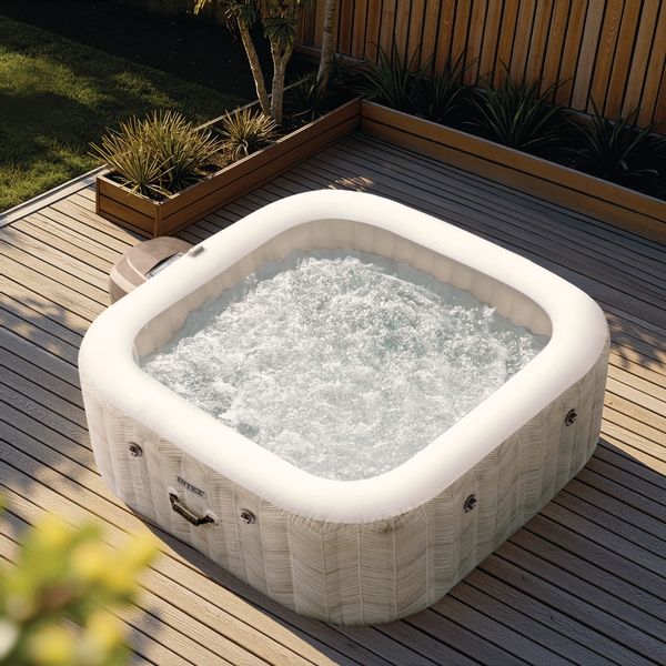 Intex Pure Spa Chevron Deluxe opblaasbare spa - 4 persoons