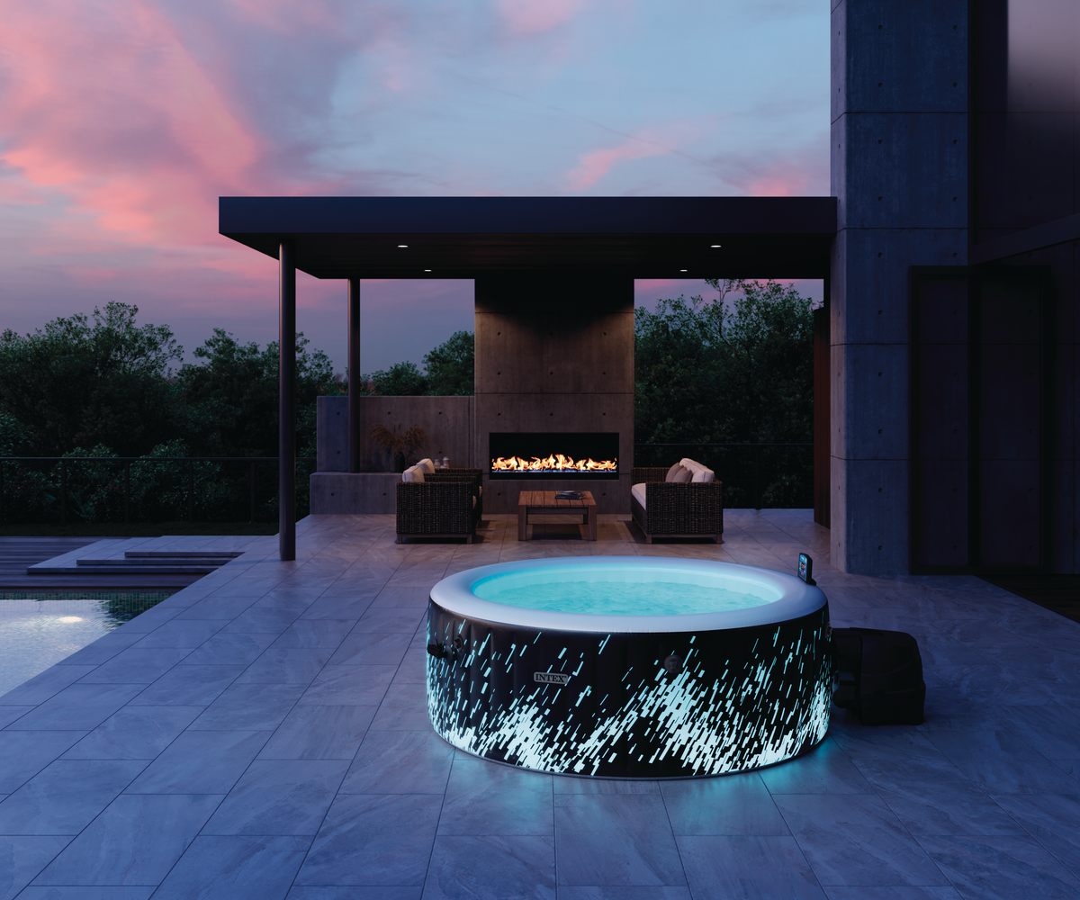 Intex Pure Spa Glow Deluxe opblaasbare spa - 4 persoons