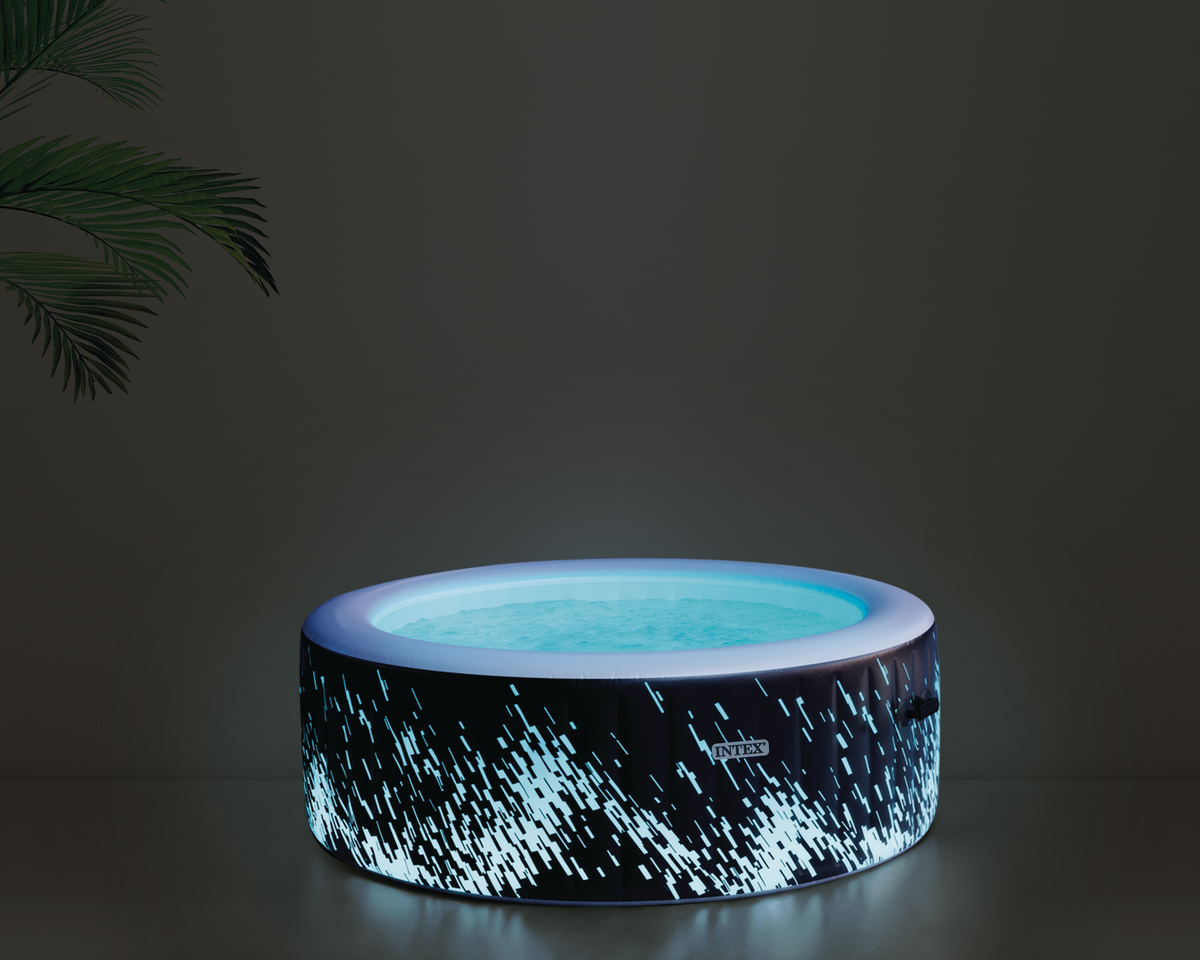 Intex Pure Spa Glow Deluxe opblaasbare spa - 4 persoons