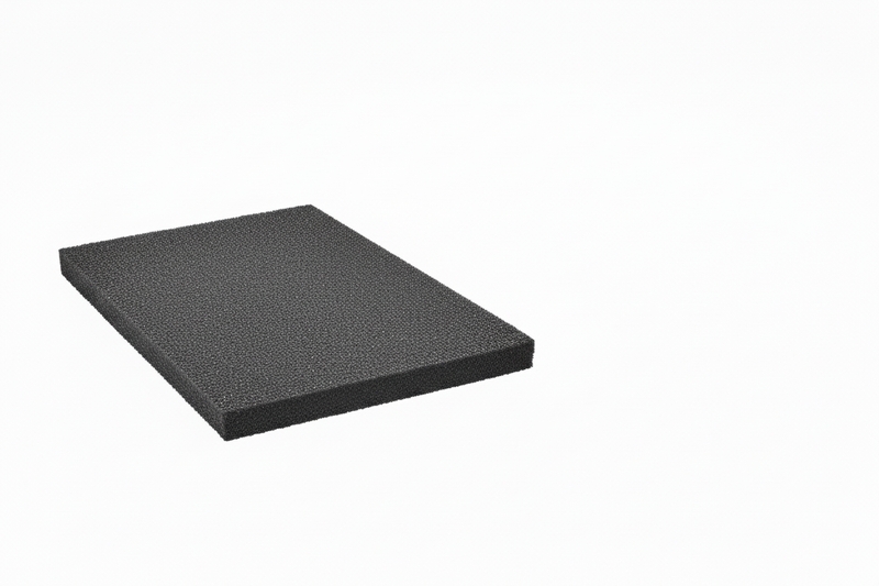 Rubberen ondertegel - 50 x 25 cm - Zwart