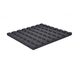 Rubberen spa ondertegels - 2 x 2 m - Zwart