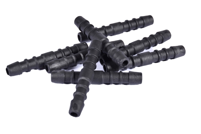 Rubberen spa ondertegels - 2,5 x 2,5 m - Zwart