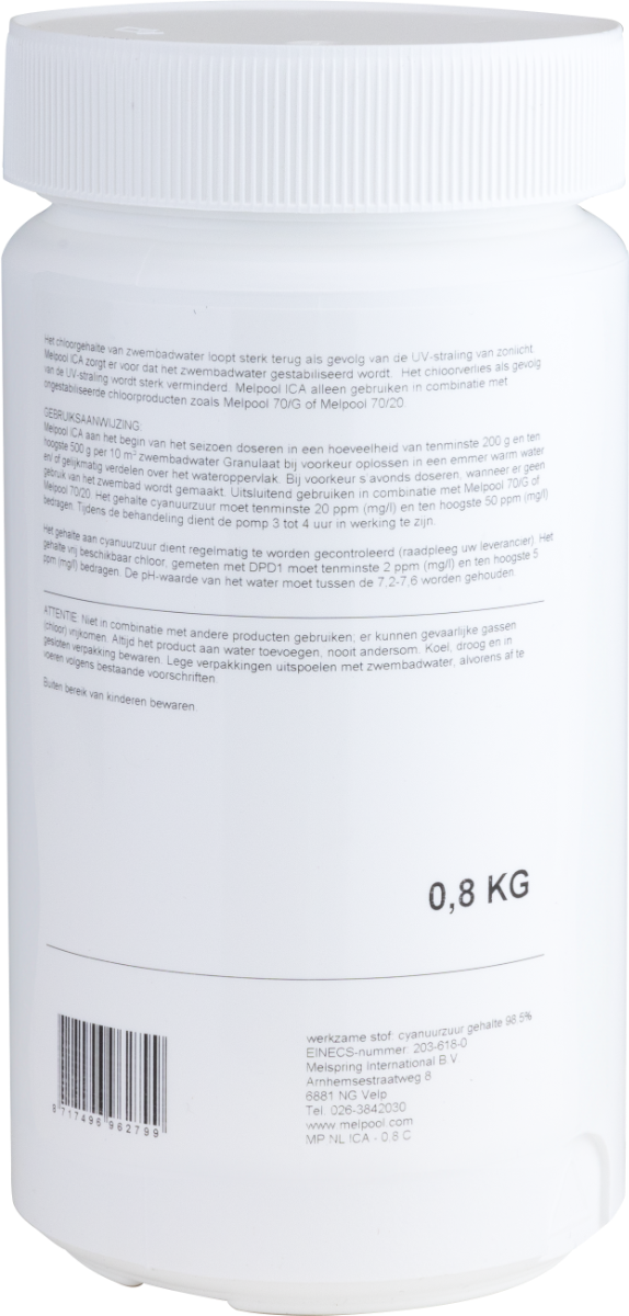 Melpool ICA Chloorstabilisator 0,8 kg
